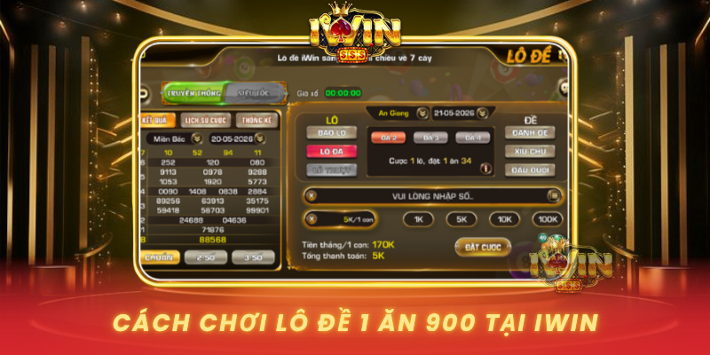 Cach Choi Lo De 1 An 900 Tai Iwin