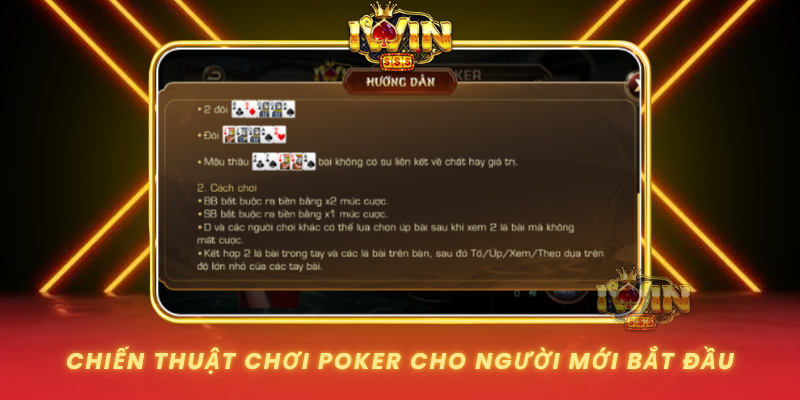 Chien Thuat Choi Poker Cho Nguoi Moi Bat Dau