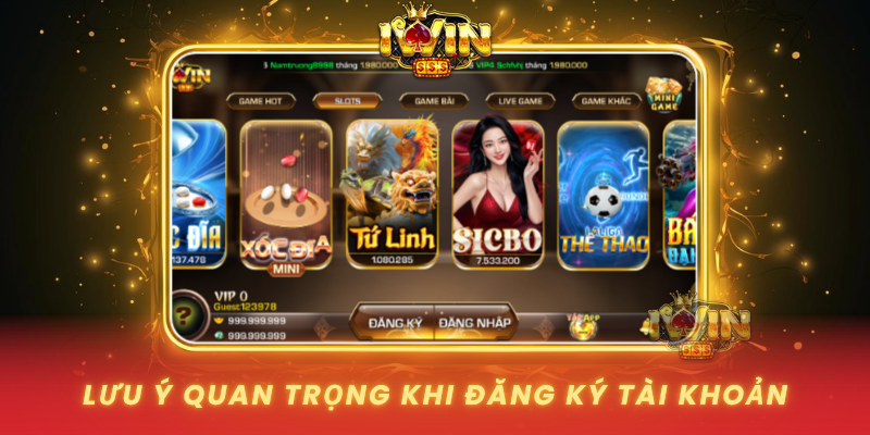 Luu Y Quan Trong Khi Dang Ky Tai Khoan