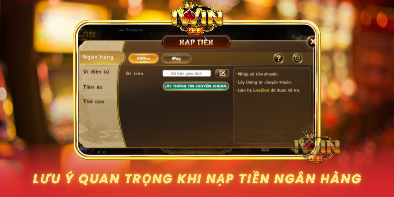 Luu Y Quan Trong Khi Nap Tien Ngan Hang